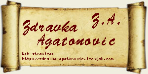 Zdravka Agatonović vizit kartica